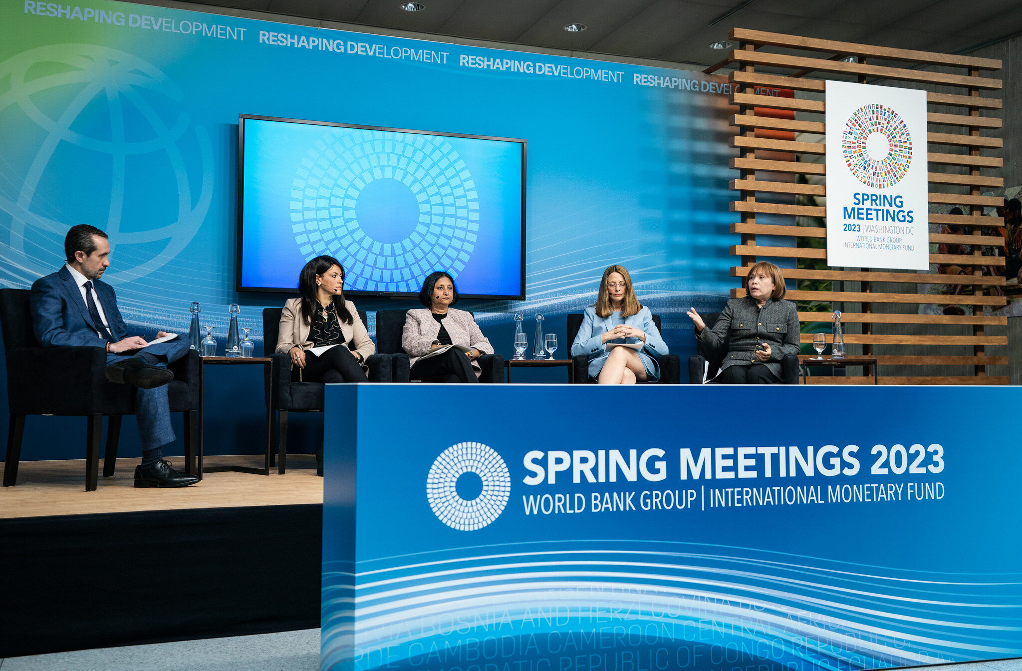 Friday - April 14, 2023 Washington DC. World Bank Group/International Monetary Fund 2023 Spring meetings. © 2023 The World Bank Group (No change has been made)